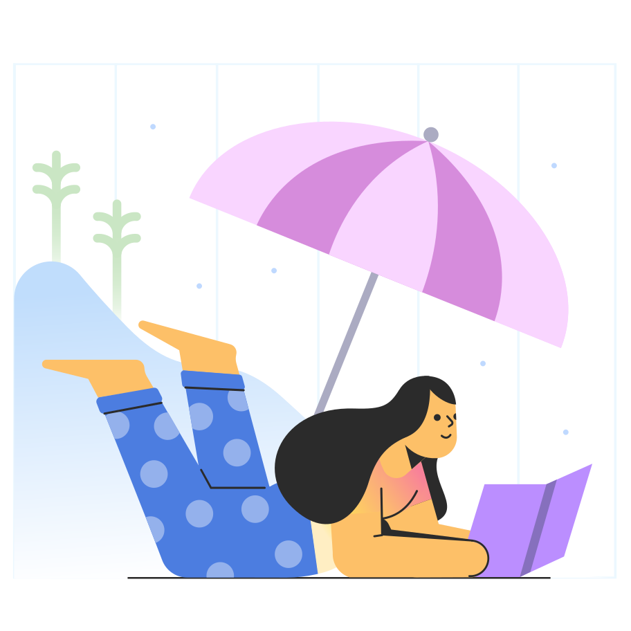 Girl journaling