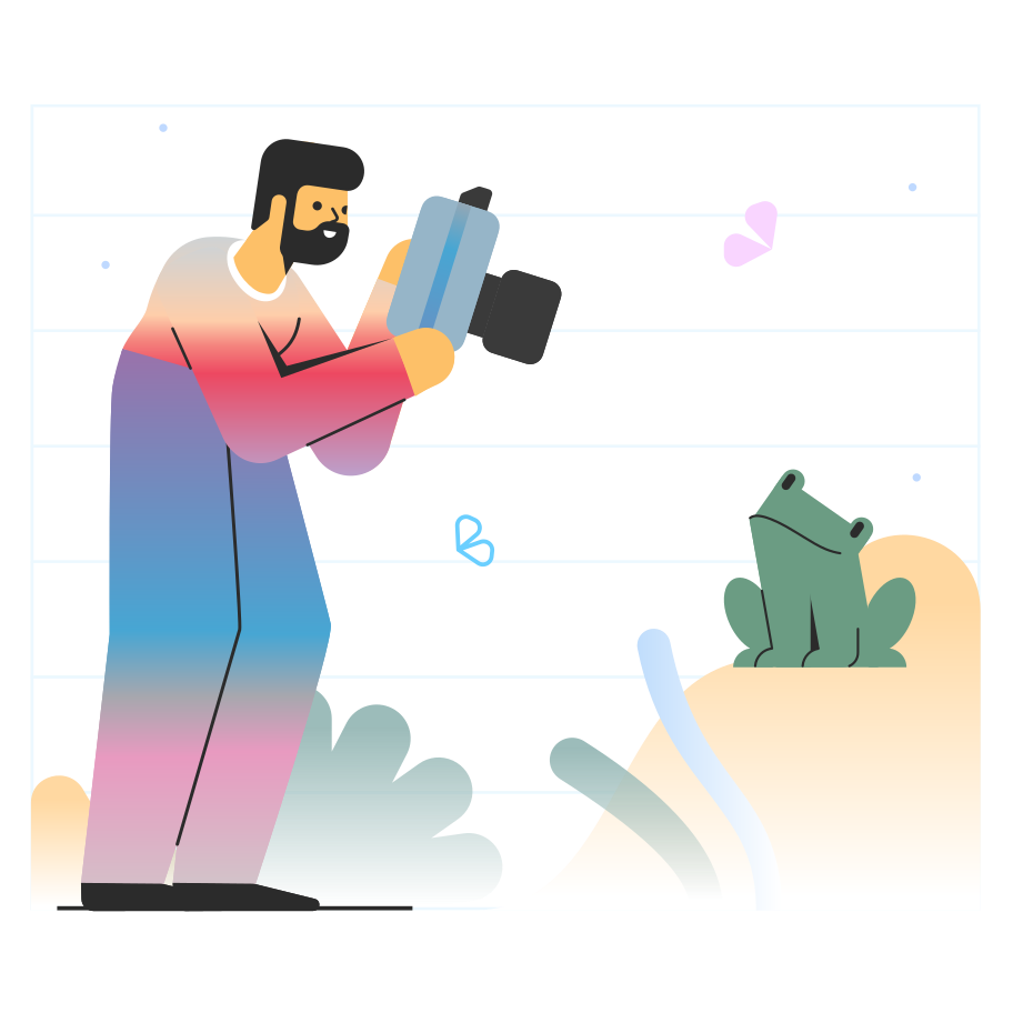 Man taking photos